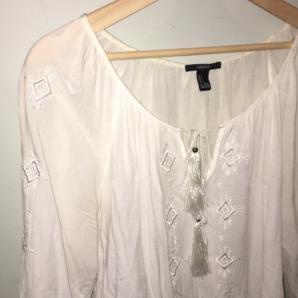 Flowy White Blouse!